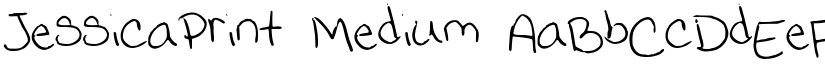 JessicaPrint Medium font