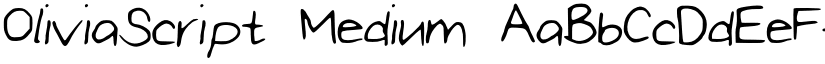 OliviaScript Medium font