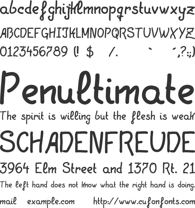 LGF Patuko font preview