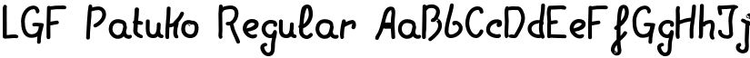 LGF Patuko Regular font