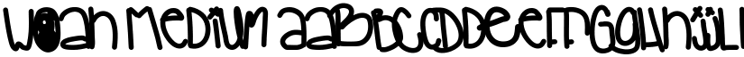Woah Medium font