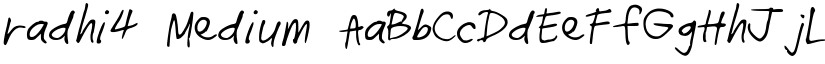 radhi4 Medium font