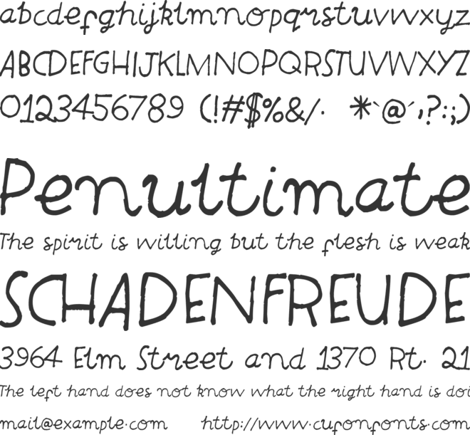 Innocent font preview