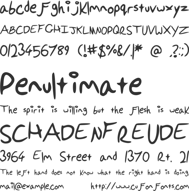 PonellasFont font preview