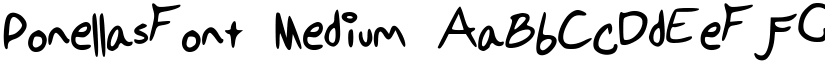 PonellasFont Medium font