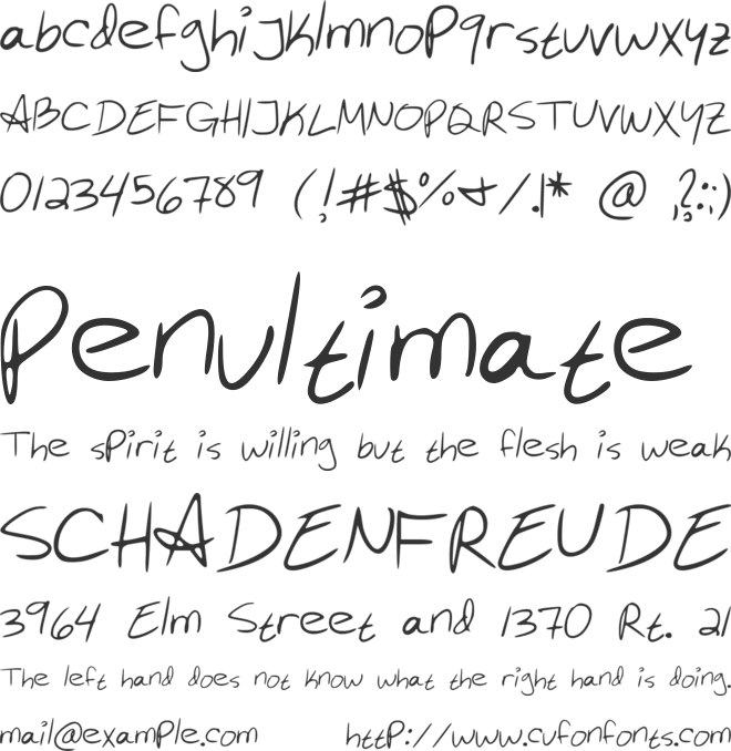 gurrrrl font preview