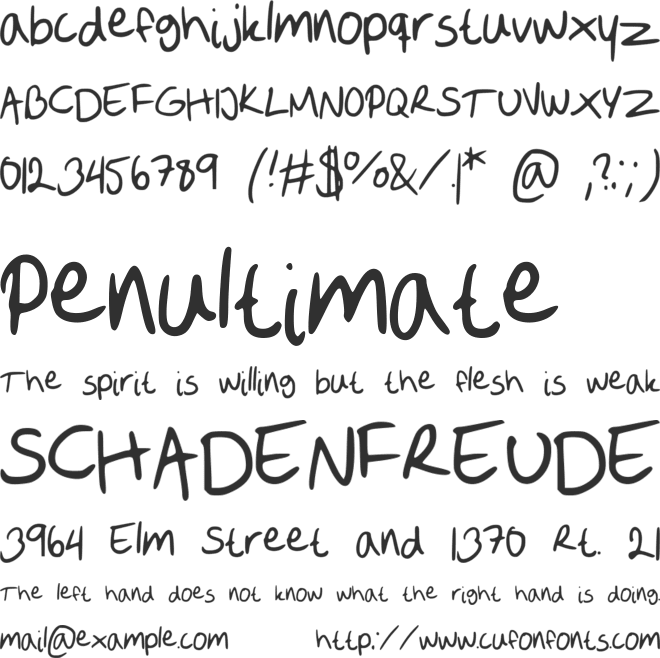 Sofie2 font preview