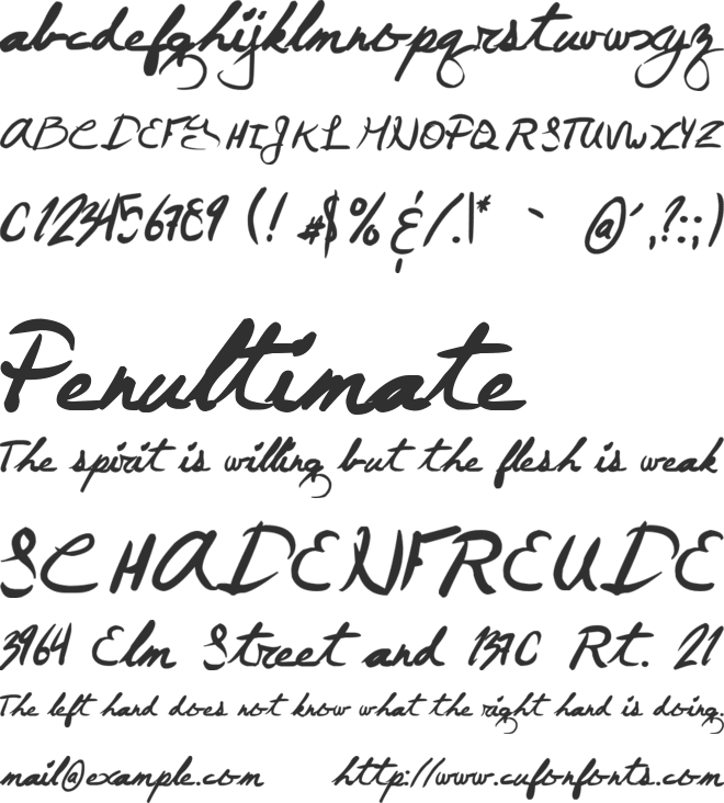 June Day font preview