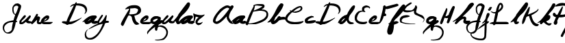 June Day Regular font