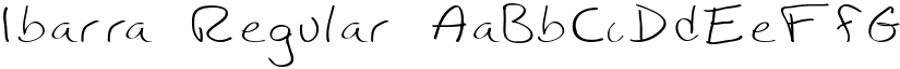 Ibarra Regular font