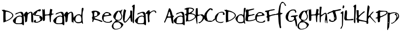 DansHand Regular font