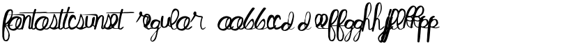 FantasticSunset Regular font
