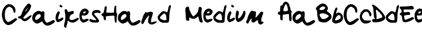 ClairesHand font download