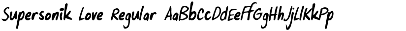 Supersonik Love font download