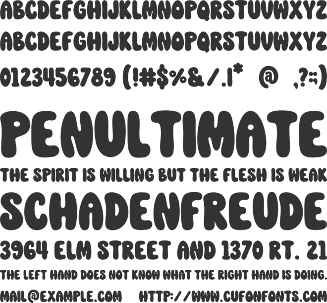 Vintage Avocado font preview