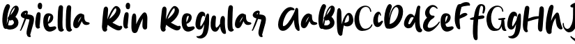 Briella Rin Regular font