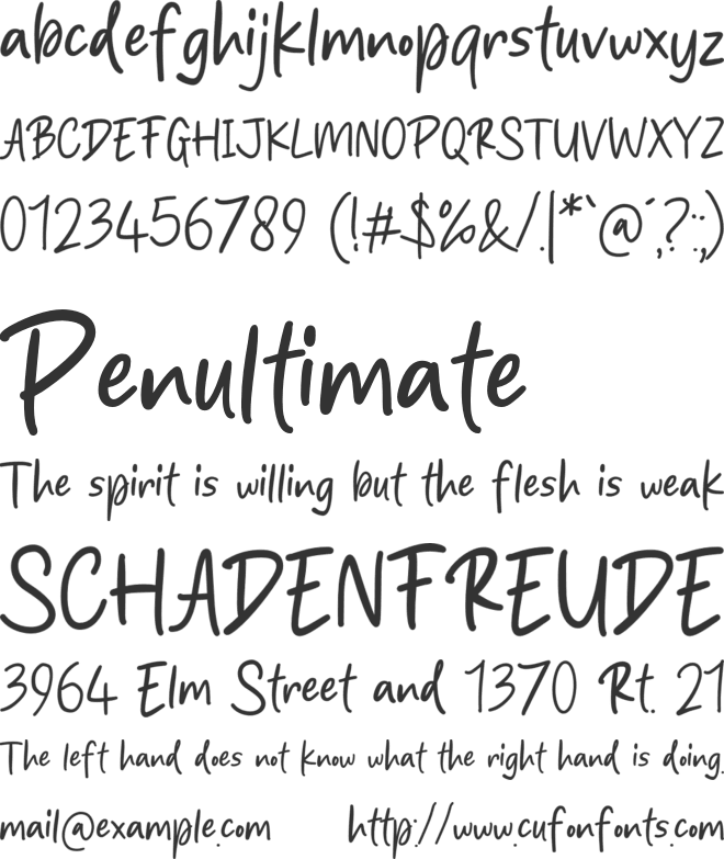 Rockstrike font preview