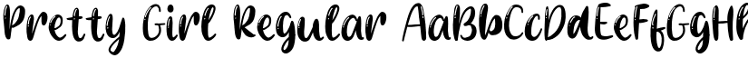 Pretty Girl Regular font