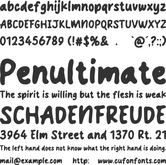 Crunchy Crab font preview