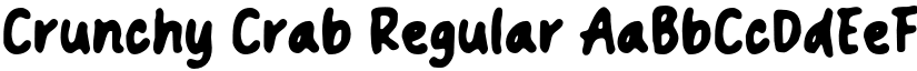 Crunchy Crab Regular font