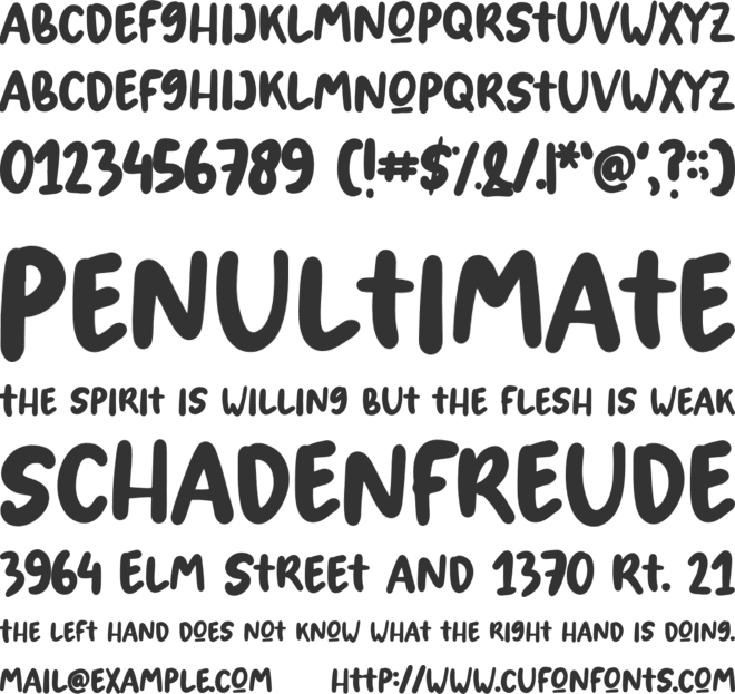 Spring Blossom font preview