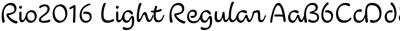 Rio2016 Light Regular font