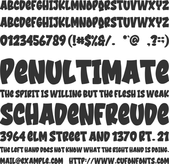 Cruch Branch font preview