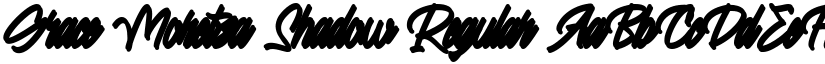 Grace Moretza Shadow Regular font