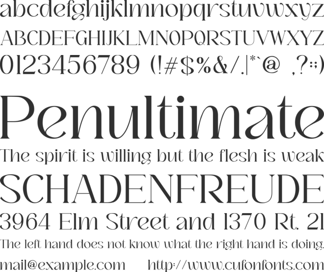 Bochan Serif font preview
