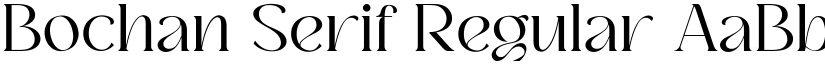 Bochan Serif Regular font