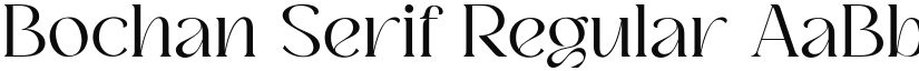 Bochan Serif font download
