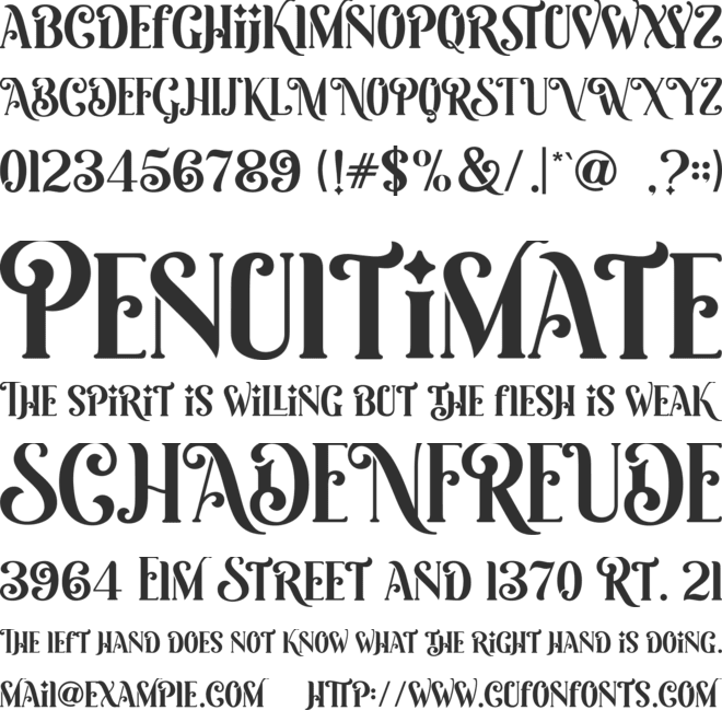 Mercy Christole font preview