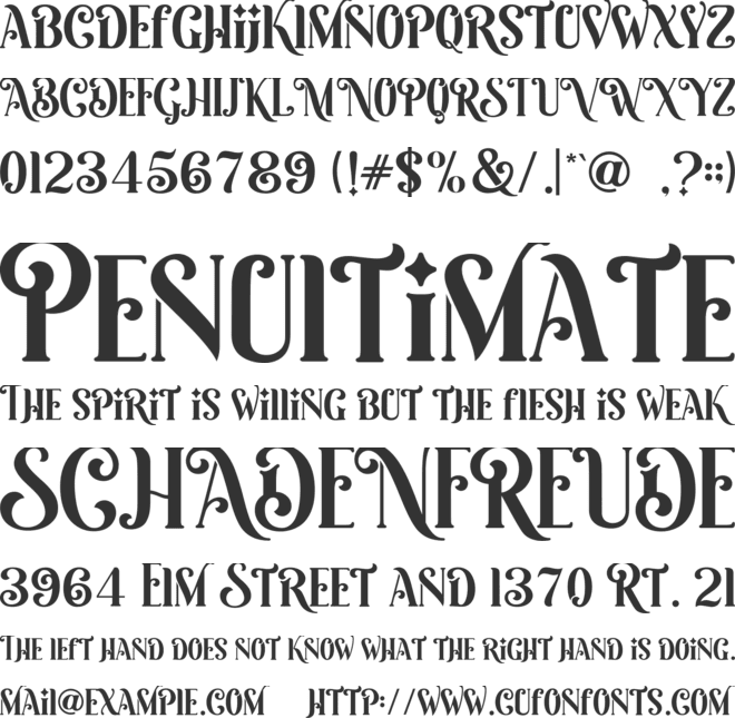 Mercy Christole font preview