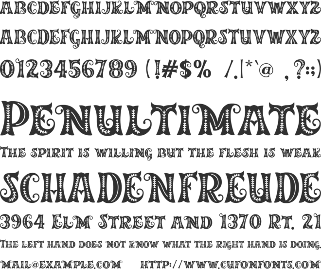 Merry Jolly font preview