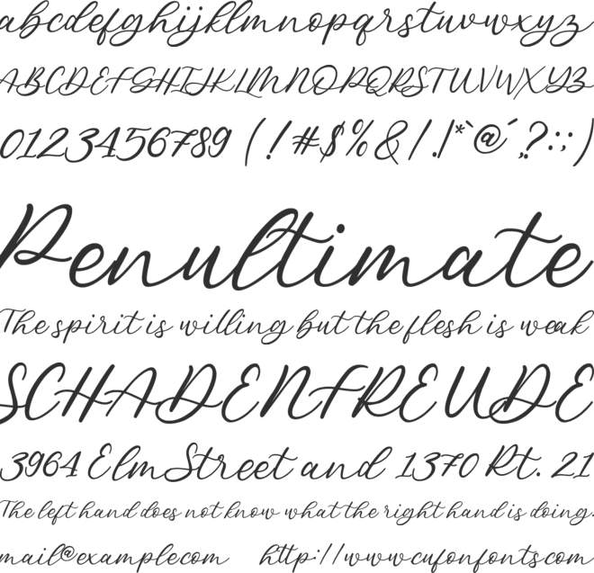 Jupitters font preview