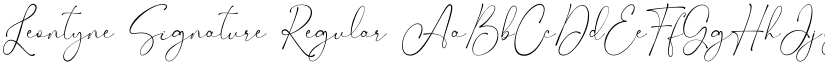Leontyne Signature Regular font