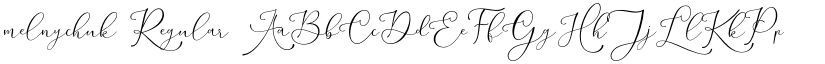 melnychuk Regular font