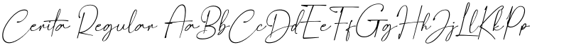 Cerita Regular font