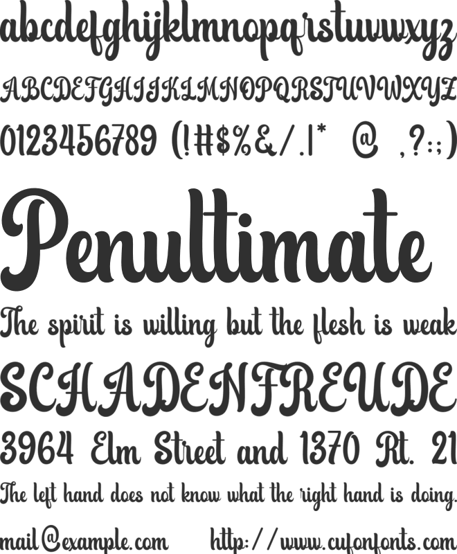 Beauty Magical font preview