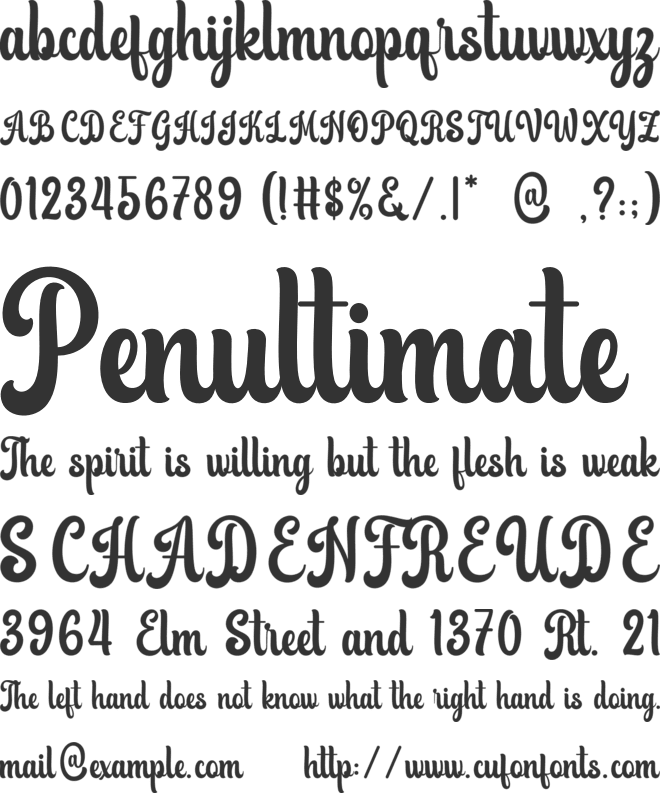 Beauty Magical font preview