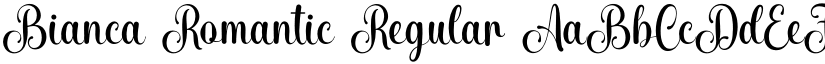 Bianca Romantic Regular font
