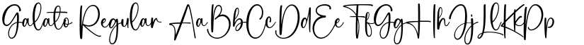Galato Regular font