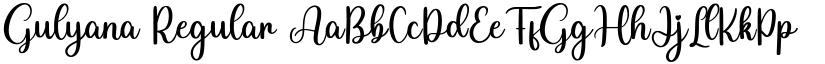 Gulyana Regular font