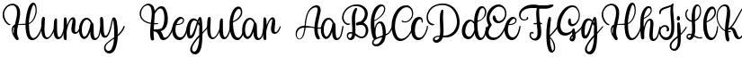 Huray Regular font
