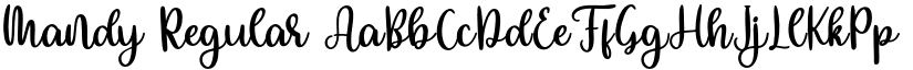 Mandy Regular font
