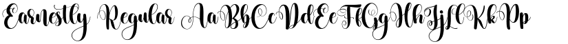 Earnestly Regular font