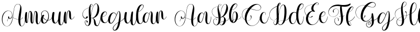 Amour Regular font