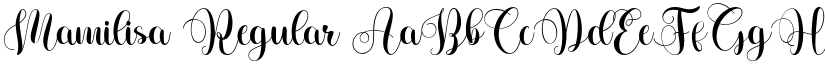 Mamilisa Regular font
