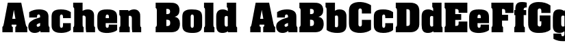 Aachen Bold font