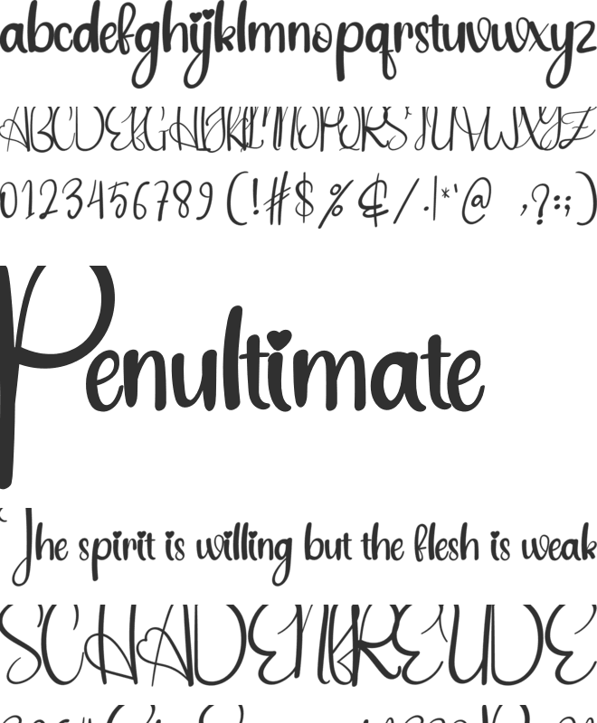 Kidding font preview